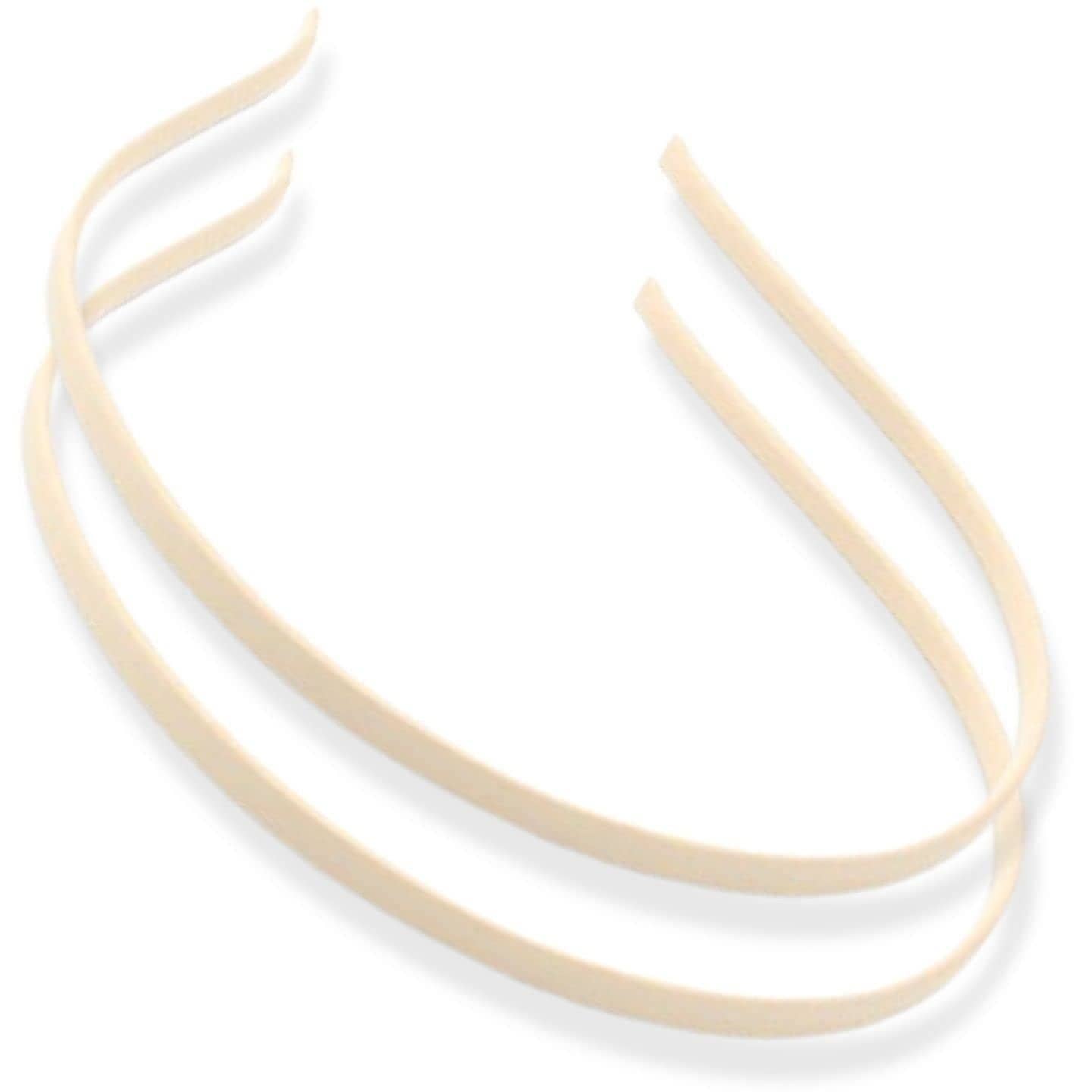 Topkids Accessories – wholesale Fashion headband – women's – 2pc Thin Satin Covered Metal Headbands Hair Bands Alice Bands Ribbon Wrapped Hairbands Head Bands Adult Women Girls Black White Pink Fuchsia5