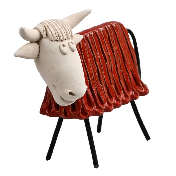 Enigma Supplies - Wholesale Decorative Figurine - Cow Highland Cattle Ceramic Figurine | Various Colours13