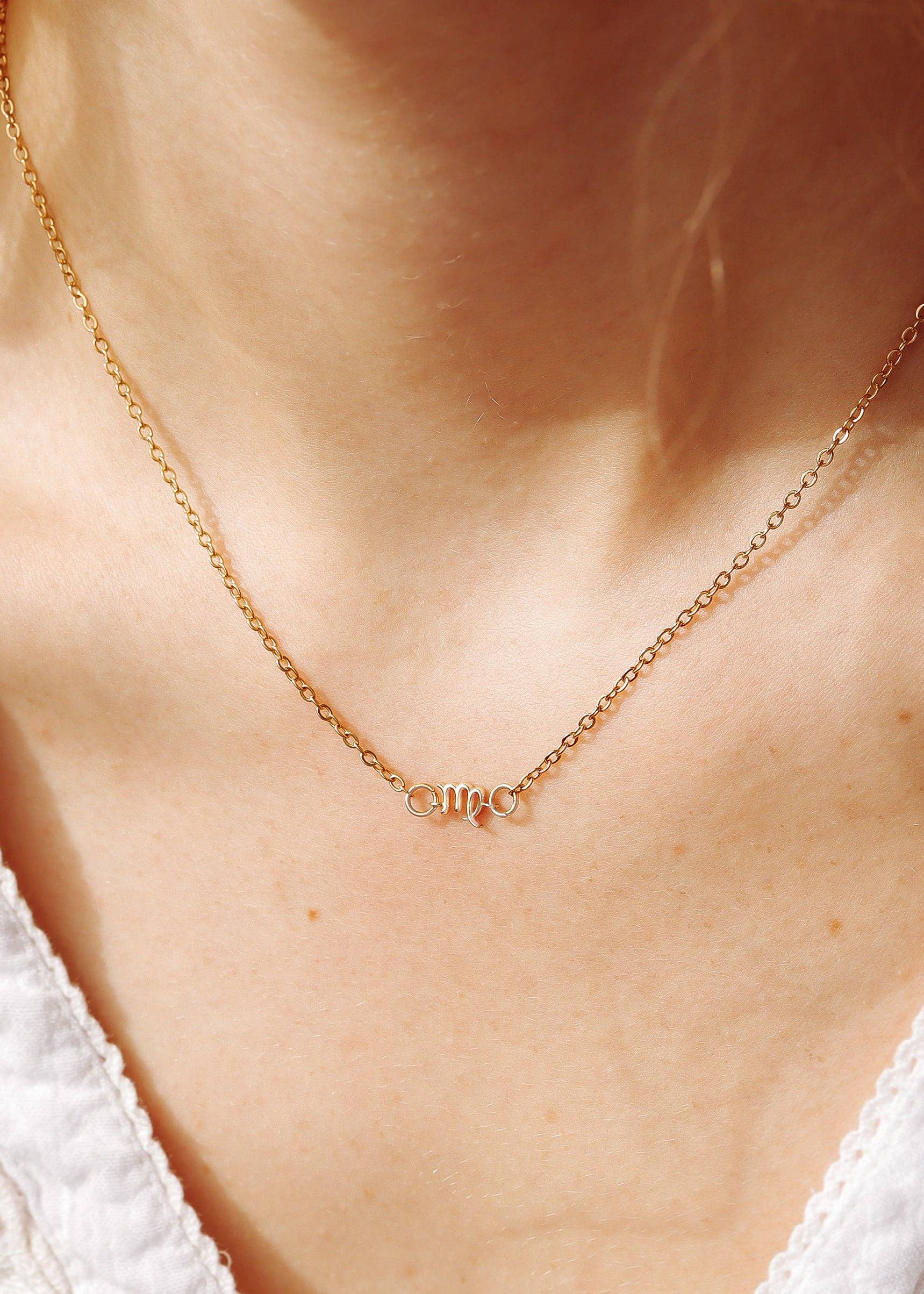 WJW - Wholesale Individual Charm/Pendant - 14K Gold Plated Sterling Silver Zodiac Connector Charm for Permanent Jewelry3