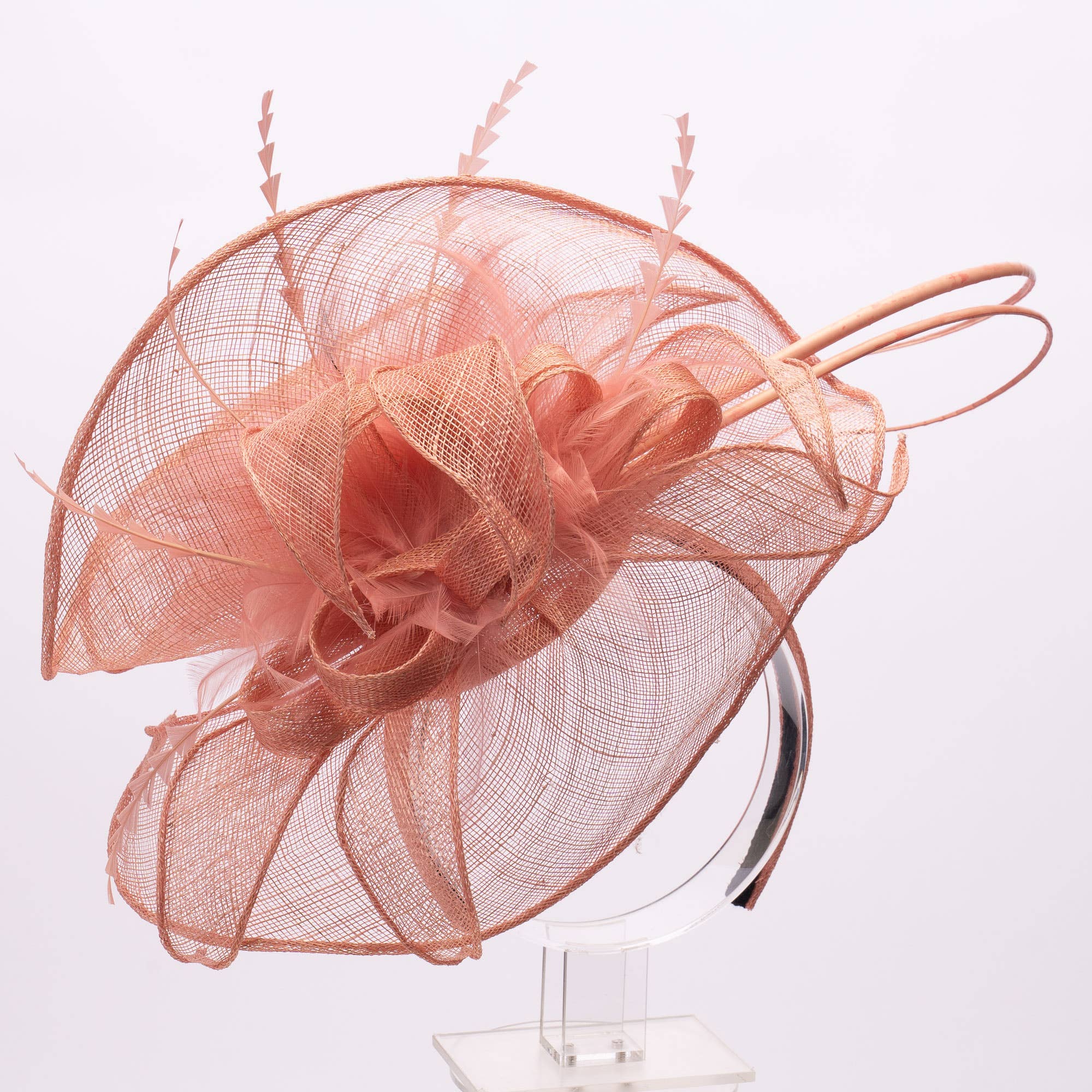 KaKyCo – wholesale Fascinator hat – Women's – Large Sinamay saucer fascinator headband | 1020882