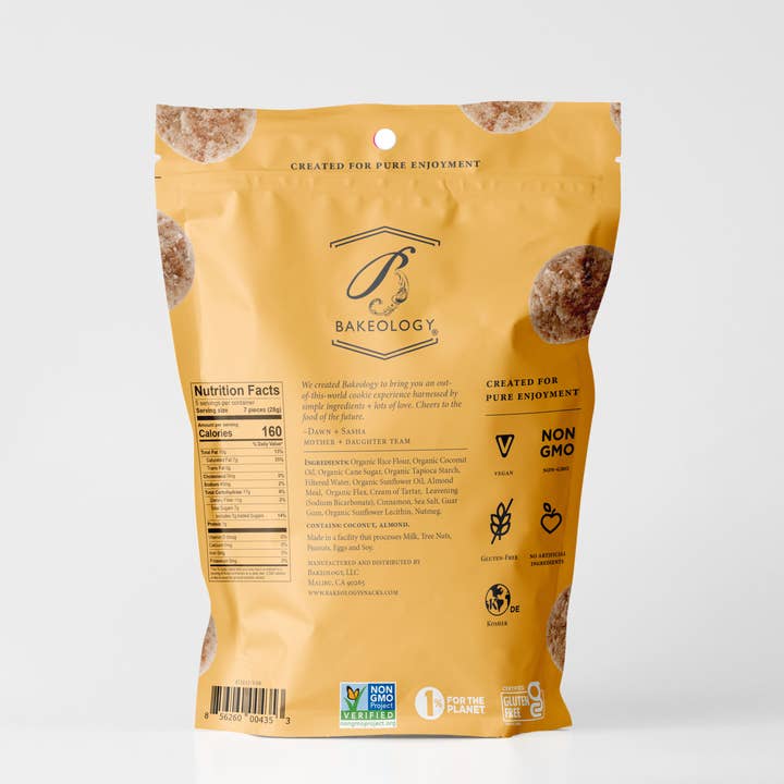 Bakeology - Wholesale Cookie - Snickerdoodle Cookie Bites- 5 oz bags1