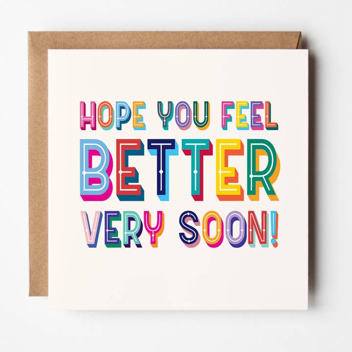 Hope You Feel Better Very Soon! - Get Well Card for wholesale by Timmy Loves