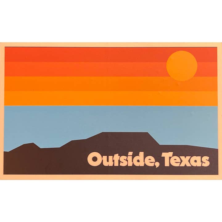 Horizon Sticker for wholesale by Outside, Texas