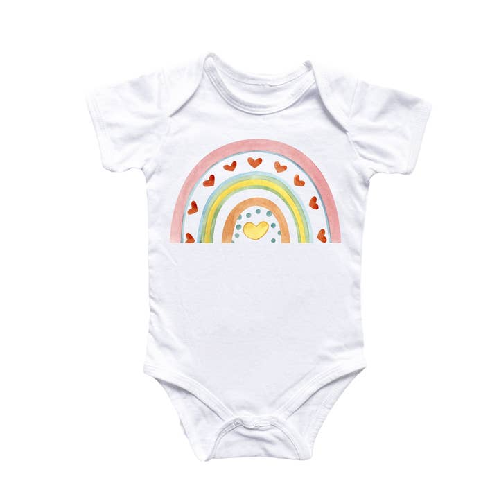 Boho Rainbow - Baby Boy Girl Clothes Infant Bodysuit Funny Cute Newborn 1 for wholesale by North Fork Forager LLC