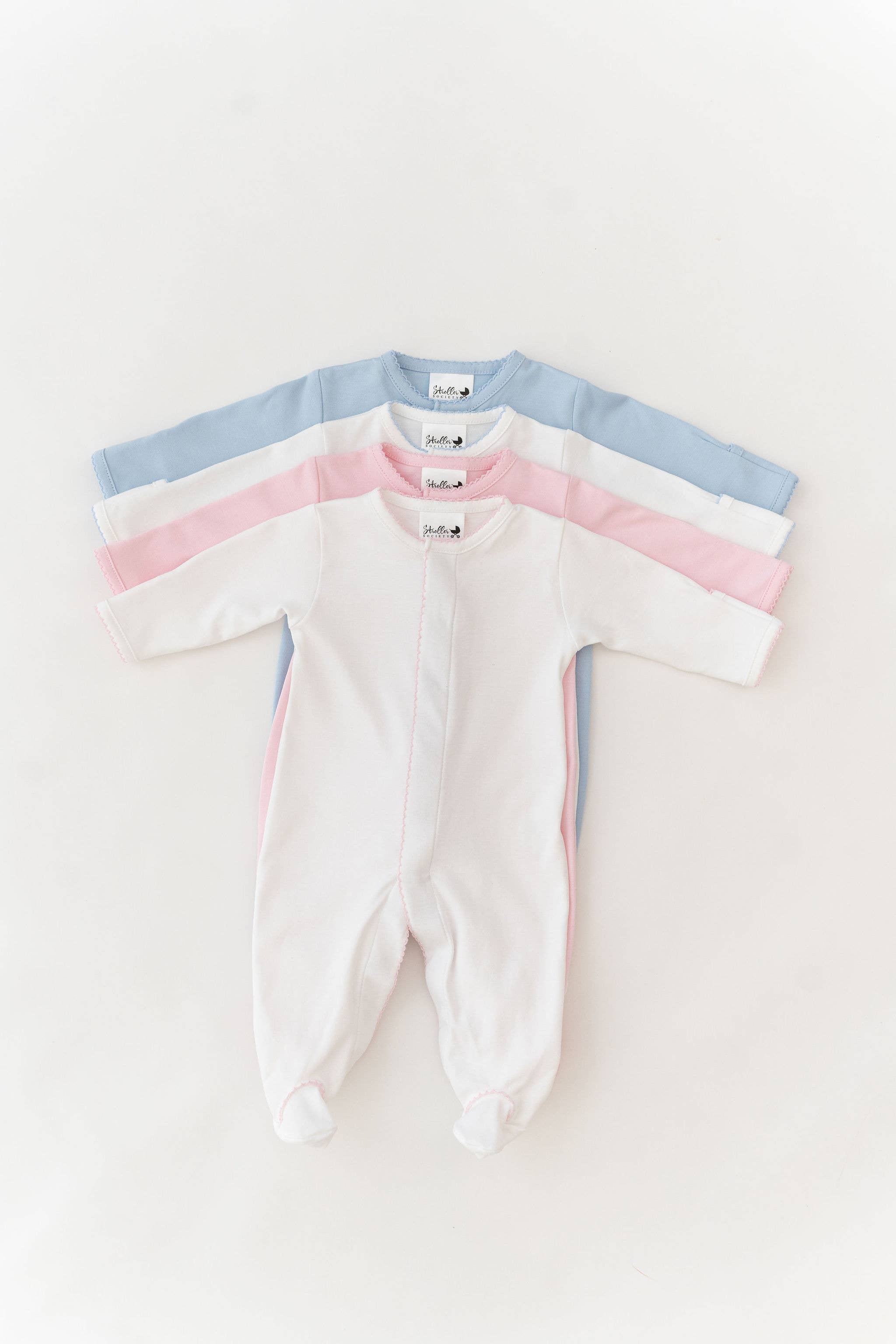 Stroller Society - Wholesale Clothing Set - Baby - Pima Cotton Baby Footie - Embroidery blanks - Baby Blanks10