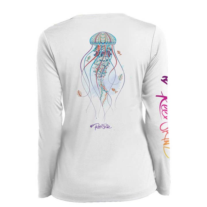 Reelskinz - Wholesale Screen Printed T-Shirt - Women's - Retro JellyFish