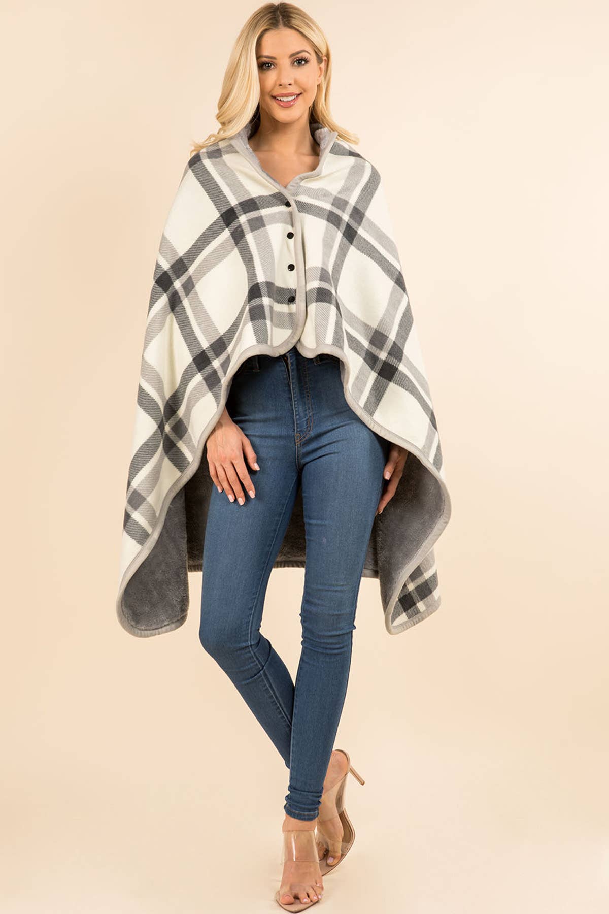 Suzie Q USA - Venta al por mayor Chal - Mujer - Mantón de manta a cuadros13