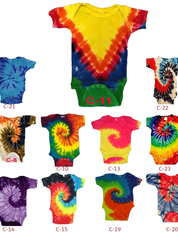Tie Dye Onesies för wholesale av Jasper Fashion