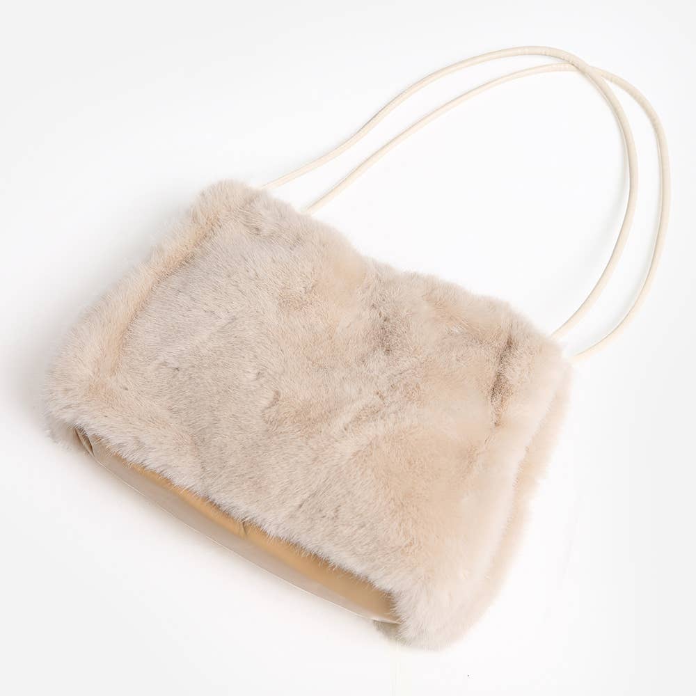 Sensibling Corp. - Vendita all'ingrosso Tracolla - Donna - Borsa a Mano / a Spalla in Finta Pelliccia Solida Mini0