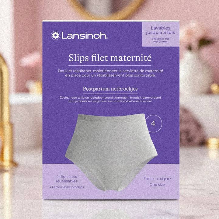 Slips Filet Maternité – Confort & maintien post-partum x8 pour la vente par Bienfaits pour Maman