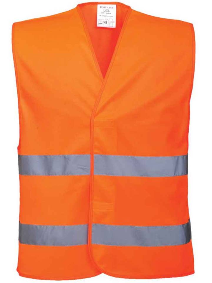 Pierre Francis - Wholesale Outerwear Vest - Men’s - Portwest Hi-Vis Two Band Vest