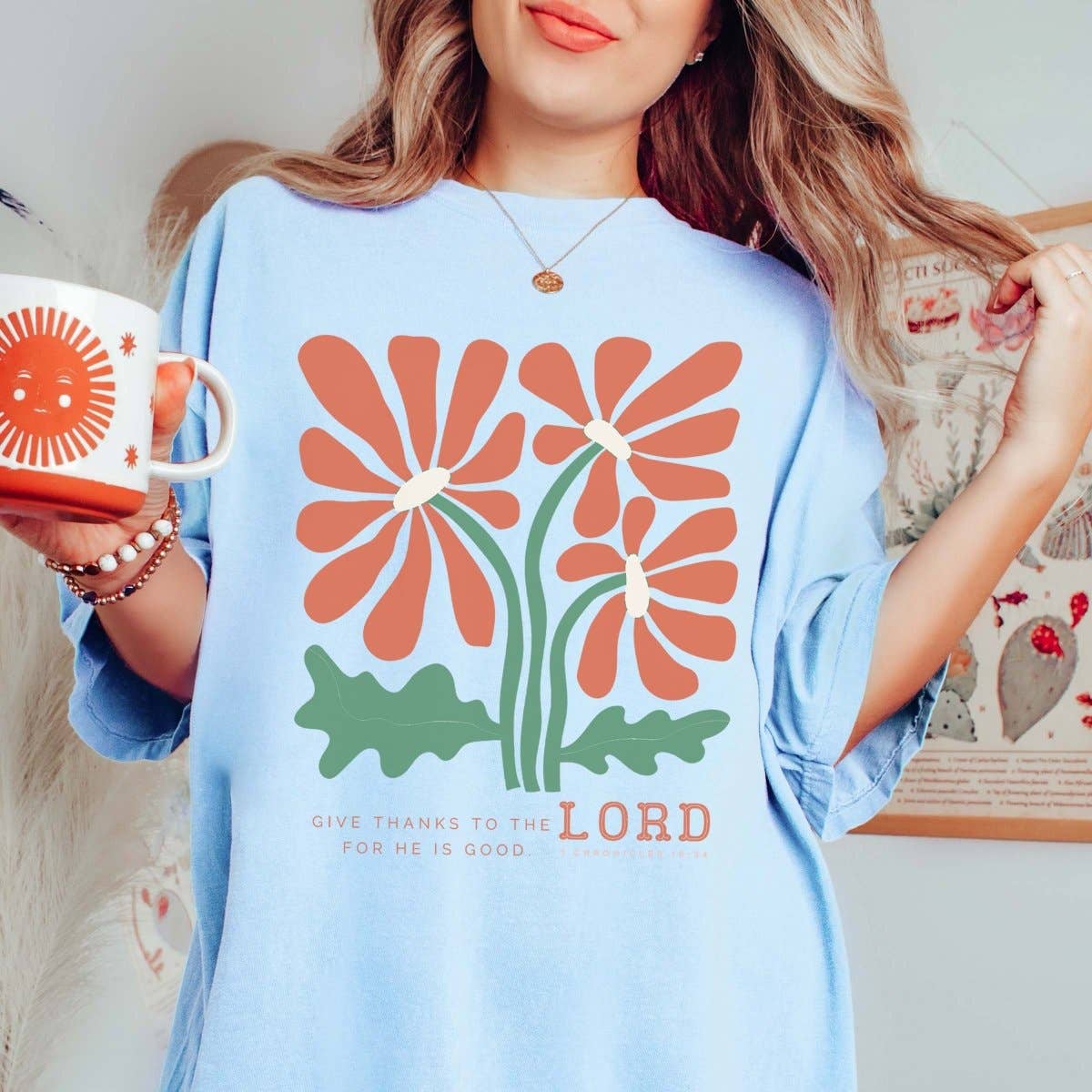 Limeberry Designs – T-shirt gráfica - Mulher por atacado – Agradeça à T-shirt Lord Comfort Color4