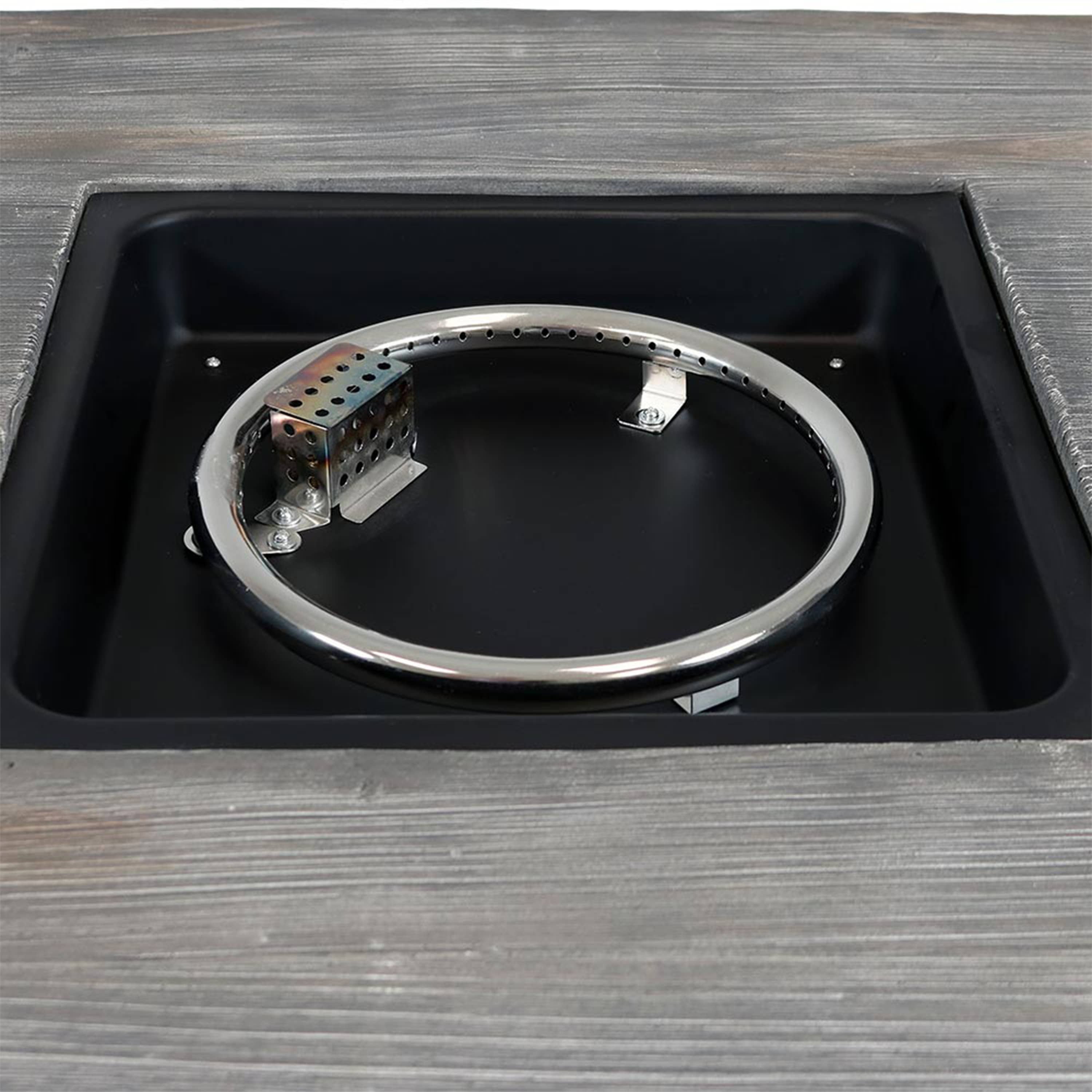 Sunnydaze Decor - Wholesale Fire Pit - 30 in Square MGO Propane Gas Fire Pit Table with Lava Rocks6