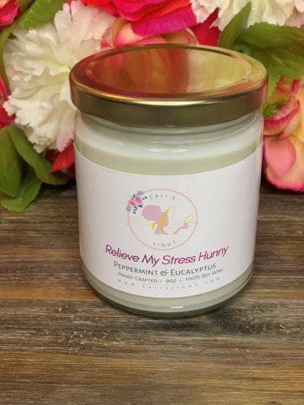 Relieve My Stress Hunny (Peppermint & Eucalyptus) for wholesale by Cali`s Light