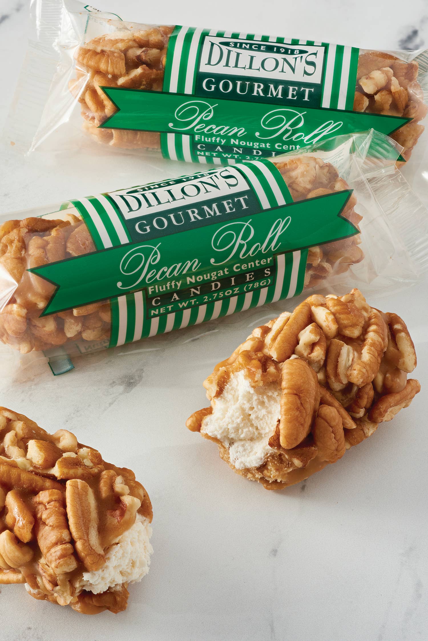 Dillon Candy Company - Wholesale Nuts - Roll, Pecan Log, 2.75 oz., Gourmet, Large Pecans8