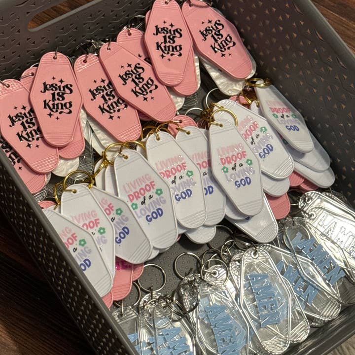 God Influenced Apparel - Wholesale Keychain - Unisex - Christian Based Motel Keychains2