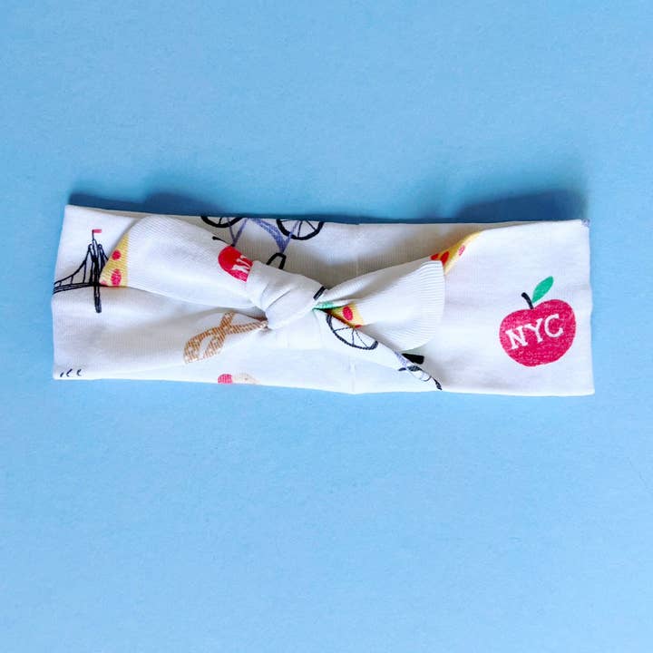Organic Knotted Baby Headband-NYC for wholesale by Estella