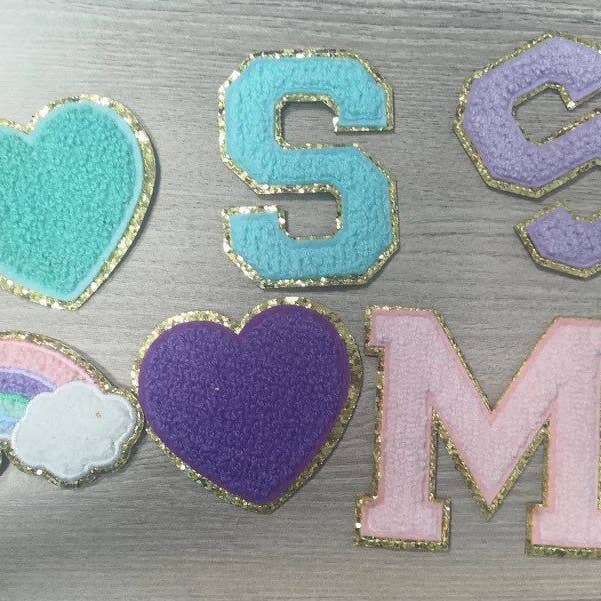 Raphael wonders - Wholesale Patch - Varsity Personalized Chenille Bling Letter Patches2