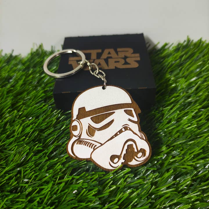 Herbs&Belles β wholesale Keychain β Unisex β Wooden Star Wars Keychains, Grogu, Darth Vader, Stormtrooper3