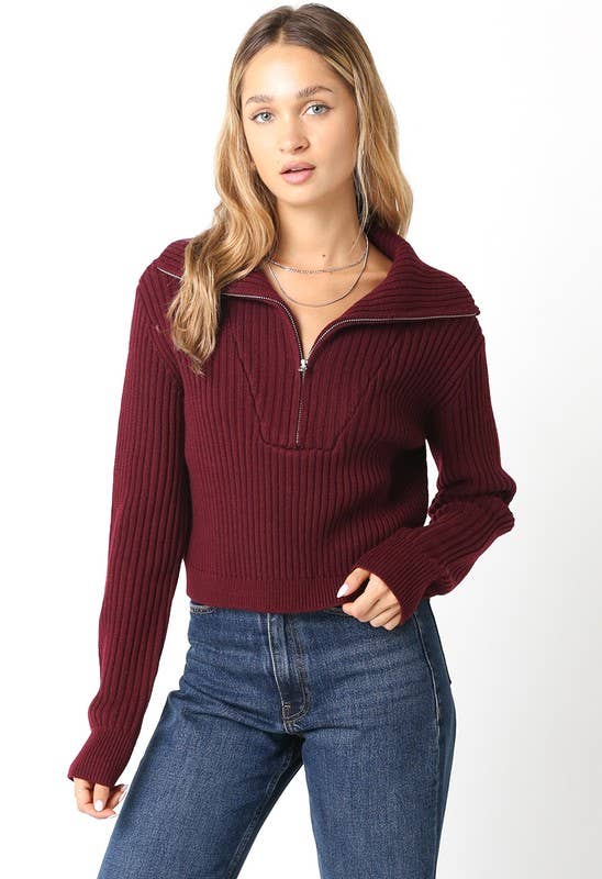 Olivaceous - Wholesale Knit Sweater - Women's - Averie Sweater3