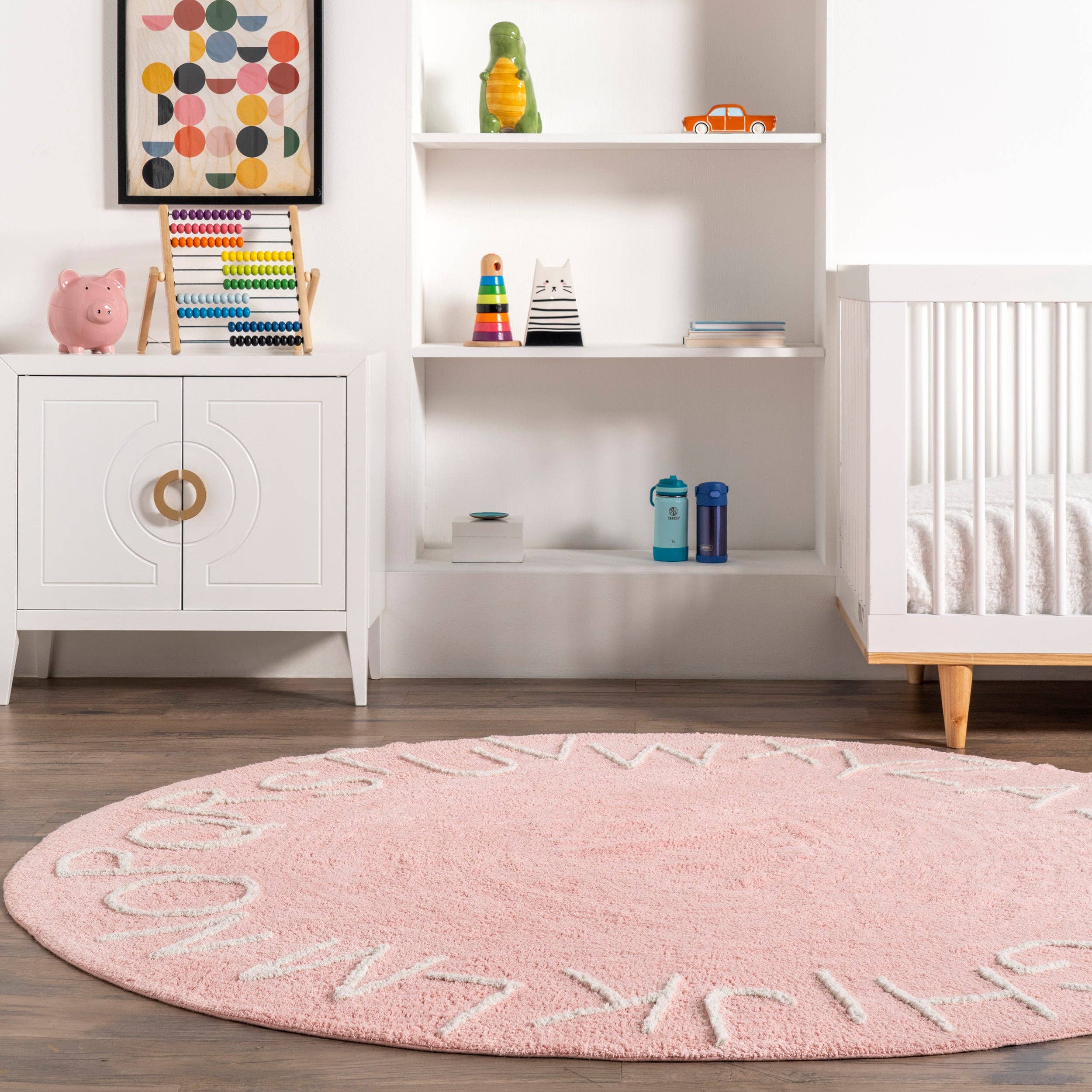 nuLOOM - Wholesale Area Rug - Kids & Baby - Kids Washable Round Alphabet Rug25