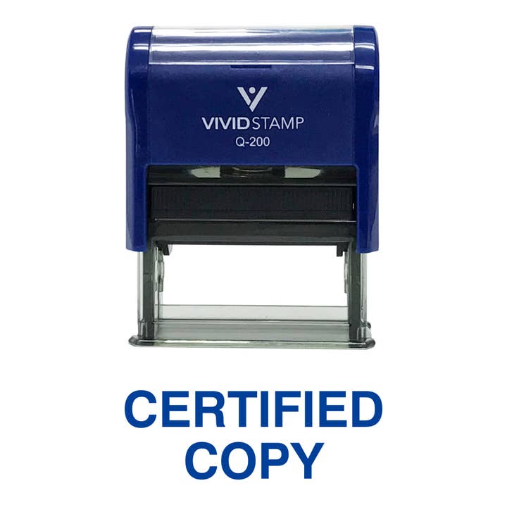 All Quality – wholesale Rubber/decorative stamp – CERTIFIED COPY Self Inking Rubber Stamp
