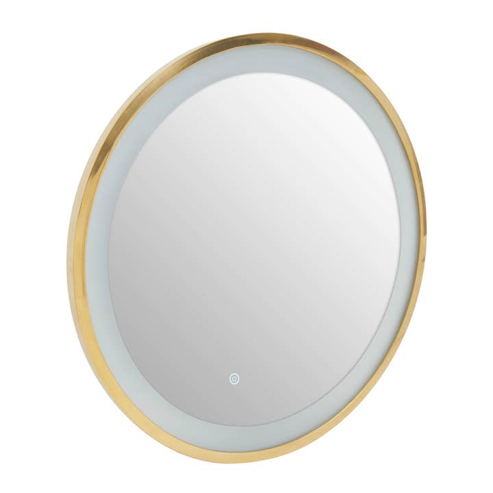 Fifty Five South – wholesale Wall mirror – Avelino Illuminated Gold Round Mirror2