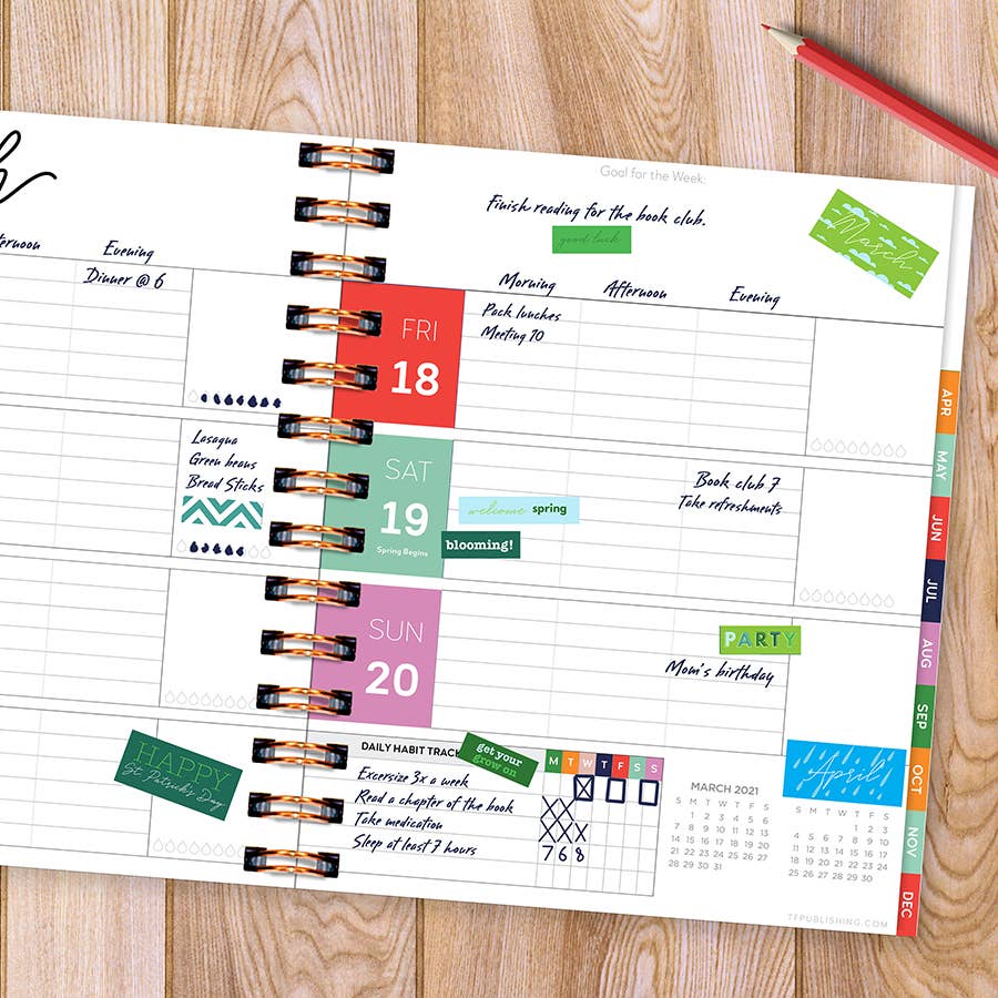 TF Publishing - Paper Goods - Wholesale Sticker - Seasonal Monthly Planner/Calendar Stickers8