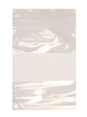 Resealable 3" x 4" Clear Plastic Bags With White Block for wholesale by Store Supply Warehouse