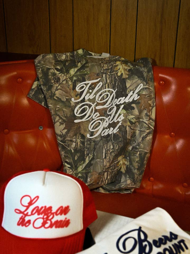 til death do us part camo t-shirt for wholesale by 402threads