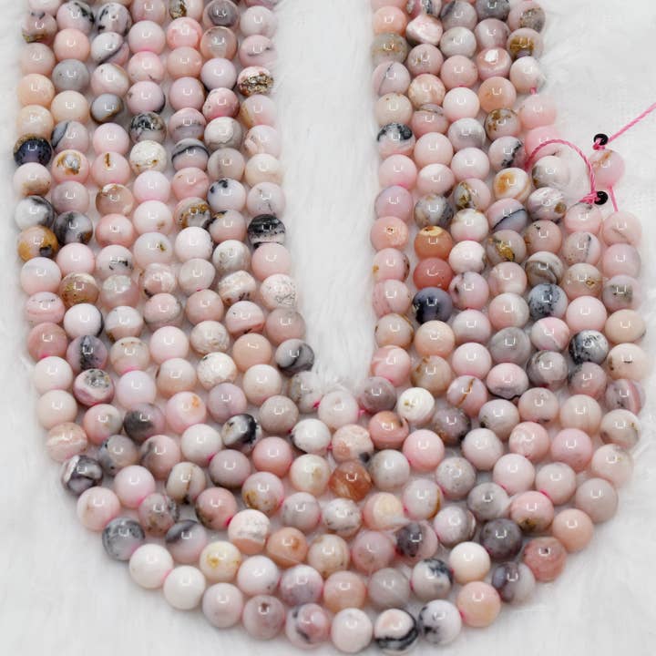 Soothing Crystals - Wholesale Beads - Crystal Jewelry Beads | Pink Opal | Healing Gemstone Beads1