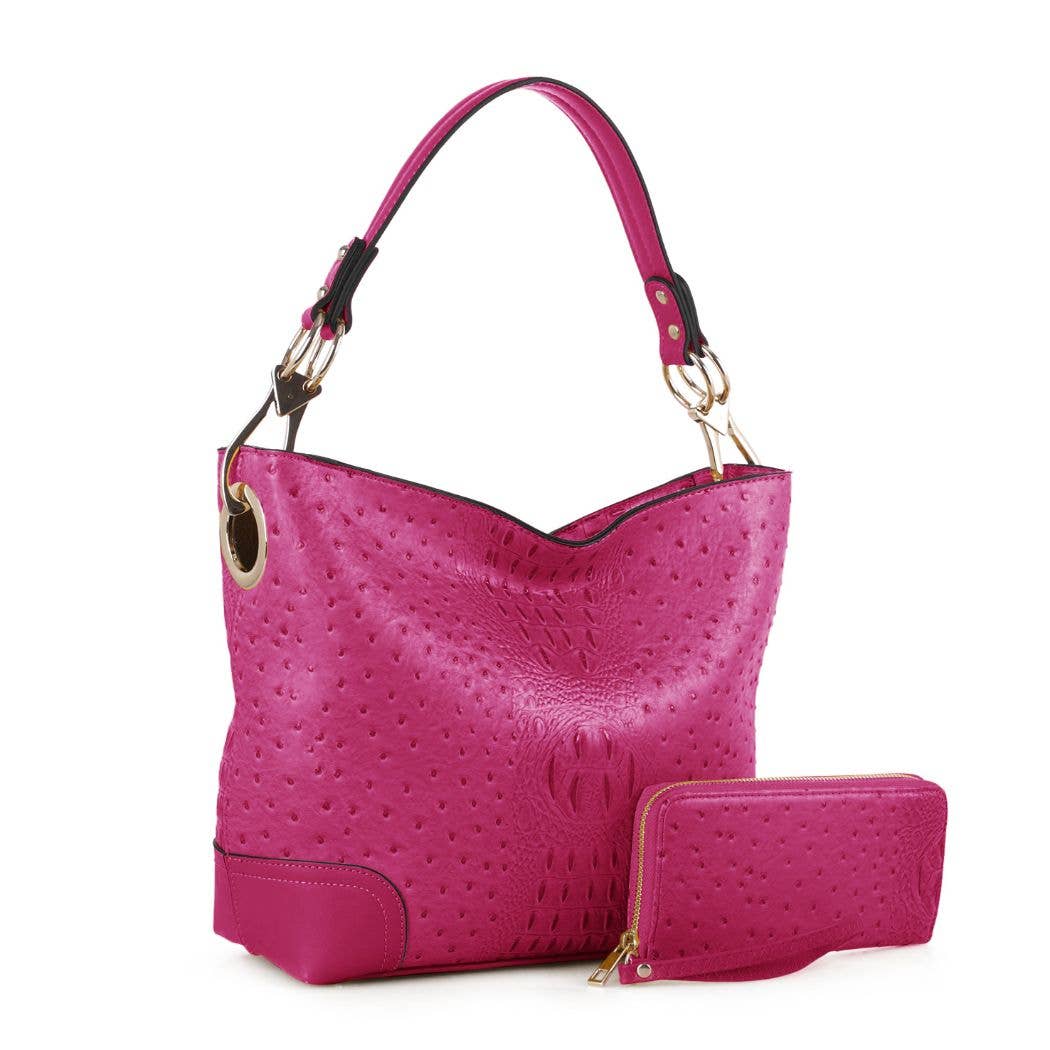 MKF Collection - Wholesale Shoulder Bag - Women's - MKF Collection Wandy Soft Vegan Leather Hobo and Wallet Set8