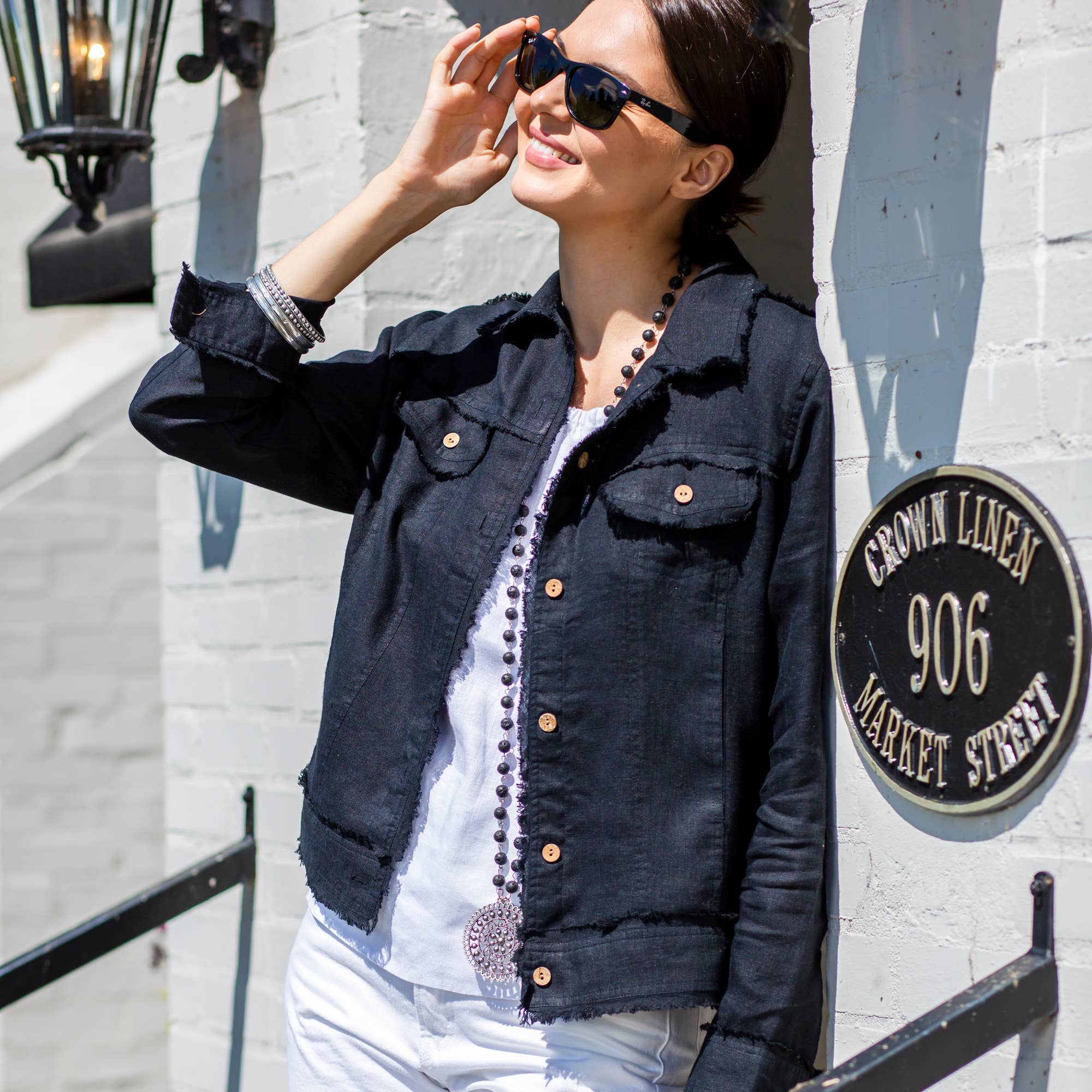 Arte Italica & Crown Linen Designs – wholesale Jacket – Women's – Jessie Linen Jacket - New Color8