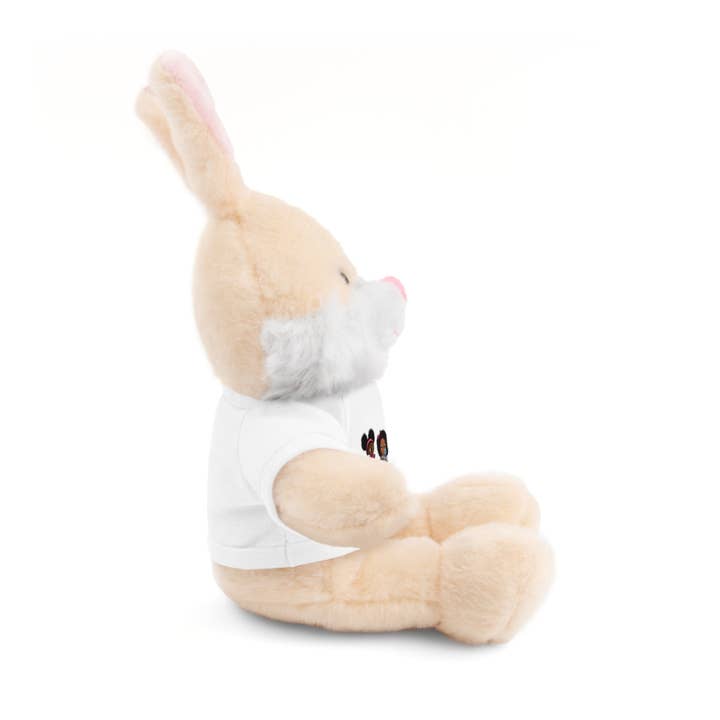 White Personalized Stuffed Animal with Custom Tee - Perfect Gift for Kids and Celebrations for wholesale on Faire8