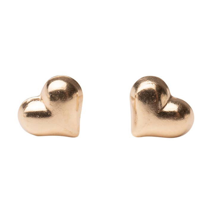 Guld Puffy hjärta dubbar för wholesale av Rose Gypsy