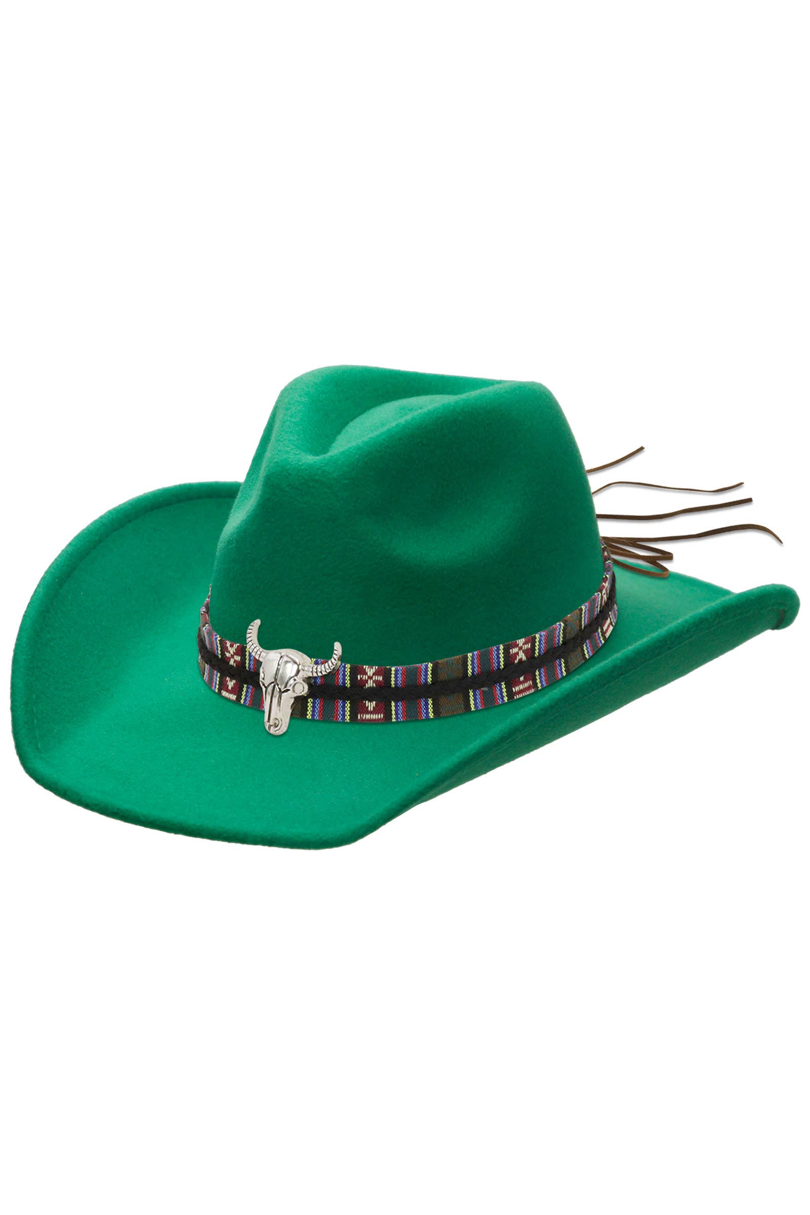 Cap Zone – Chapéu de cowboy - Unissexo por atacado – Chapéu de Feltro Cowboy Cap Zone Tycoon com Aba Relaxada e Fivela Tribal Navajo9