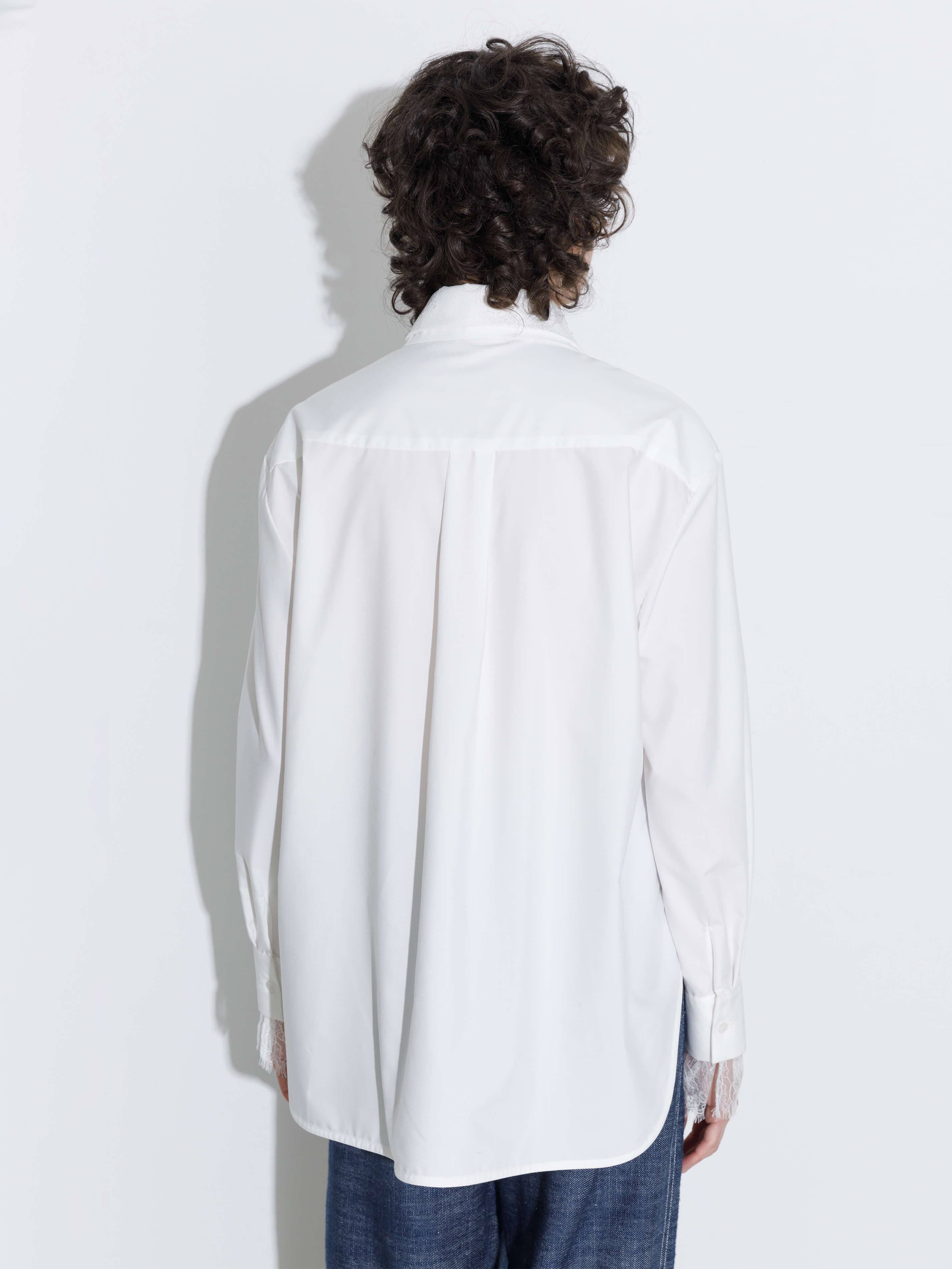 CUBIC - Wholesale Button Down Shirt - Women's - Double Wing Collar Shirt with Detachable Lace Collar17