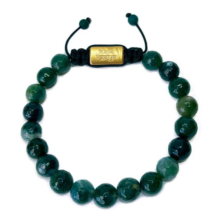 Natuurlijke mosagaat facet 8 mm voor wholesale door Luna Ligaya