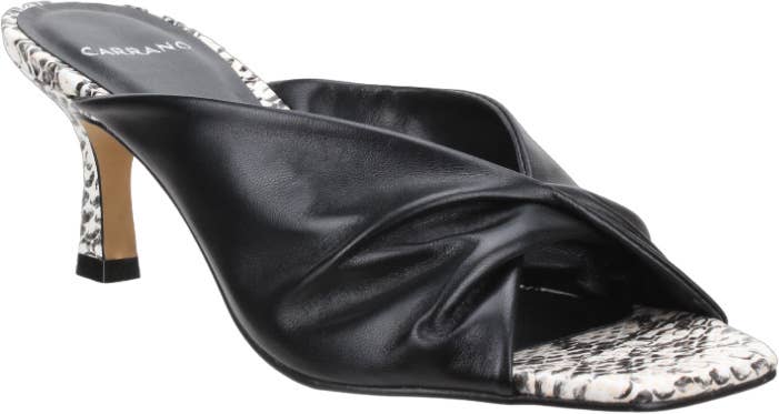 Carrano - Vendita all'ingrosso Scarpe con tacco basso - Donna - Carrano Sage - Sandalo aperto in pelle con tacco coperto11