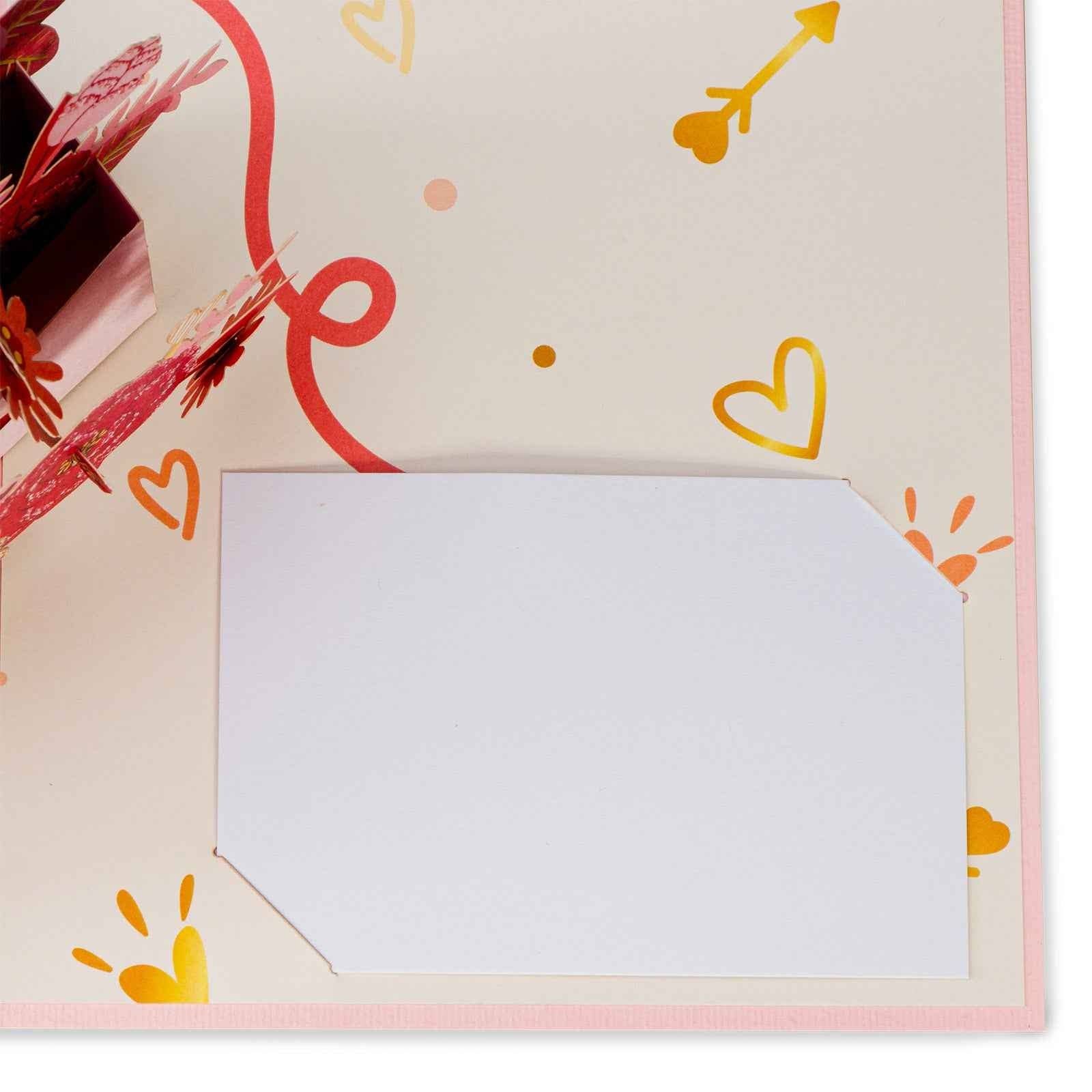 Paper Love – Engroshandel Hverdagshilsen kort – Floral Letter Pop Up Card4