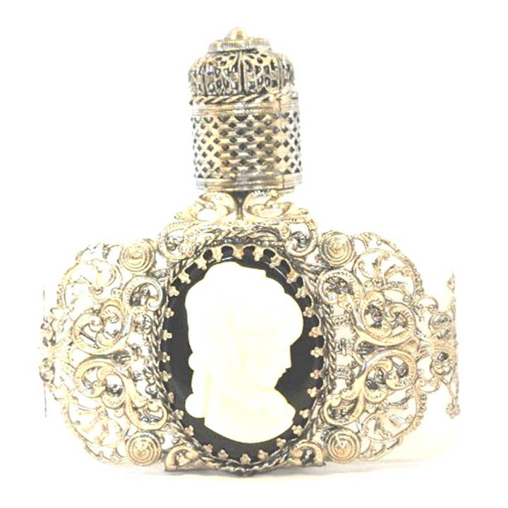 GSZ corporation DBA Gabriella's Gifts - Wholesale Perfume/Eau de Toilette - LARGE Czech Victorian Style CAMEO Perfume Bottle