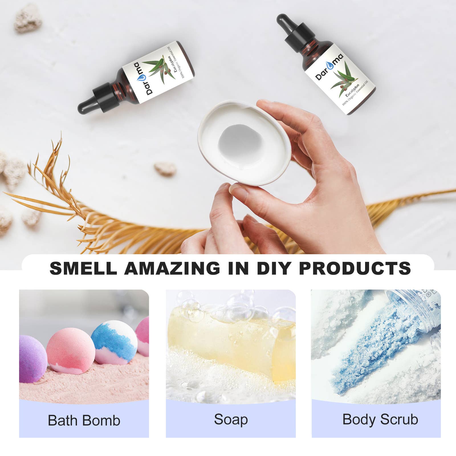 DAROMA – Engroshandel Æterisk olie – Premium glasdråber 20ML aromaterapiolier til diffusorer8