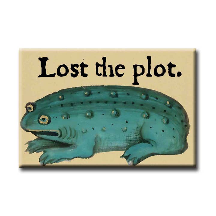 ChicalooKate - Wholesale Magnet - Medieval Marginalia Lost the Plot Frog Refrigerator Magnet 0