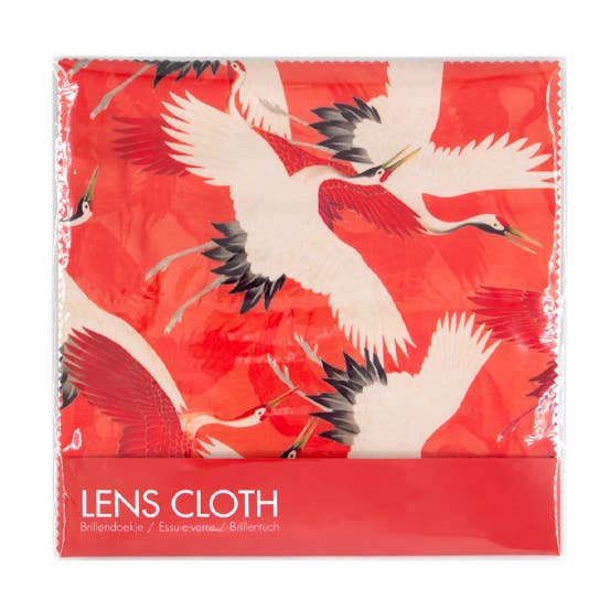 Chiffon pour lentilles – Grues blanches et rouges pour la vente par MUSEUM WEBSHOP