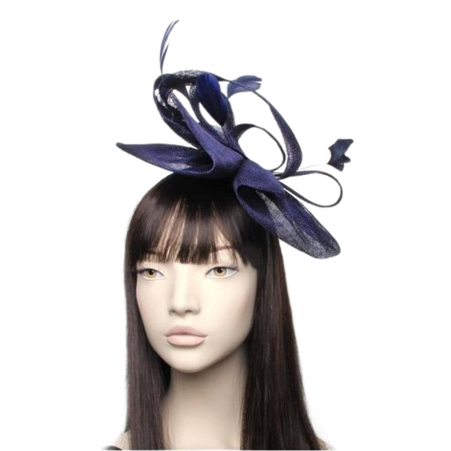 Topkids Accessories - Venta al por mayor Tocado - Mujer - Diadema Fascinator grande para mujer, sombreros fascinadores, sombreros de novia, sombreros de boda, sombreros de carreras de caballos en Aliceband para mujeres, mujeres y niñas3