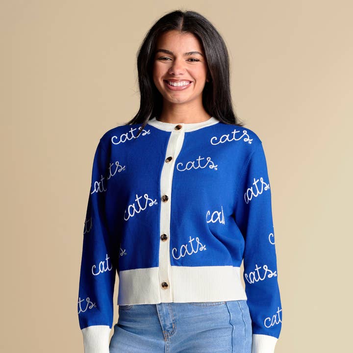 The Angled Rope Embroidery Cardigan | Kentucky for wholesale by Stewart Simmons