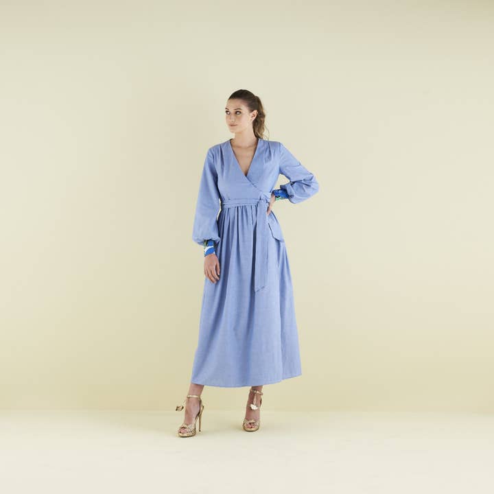 Lilody Maxi Wrap Dress for wholesale by COCOOVE