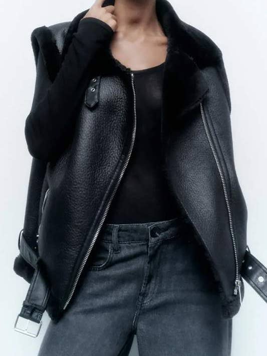 Fashion Combination - Venta al por mayor Chaleco de abrigo - Mujer - chaleco de piel