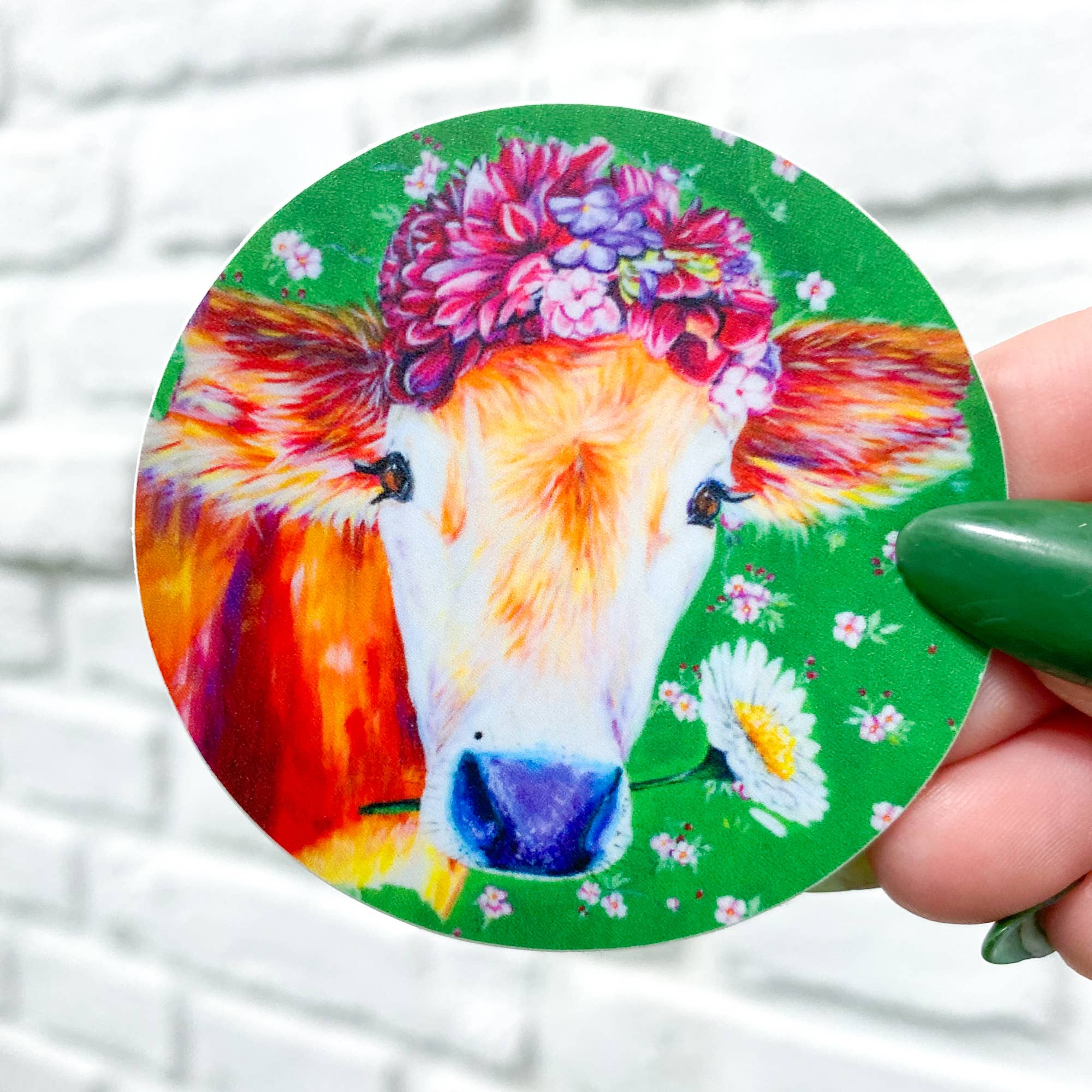 Chelzart - Wholesale Sticker - Cow Sticker | Cow Lover Gifts | Frida Kahlo Inspired5