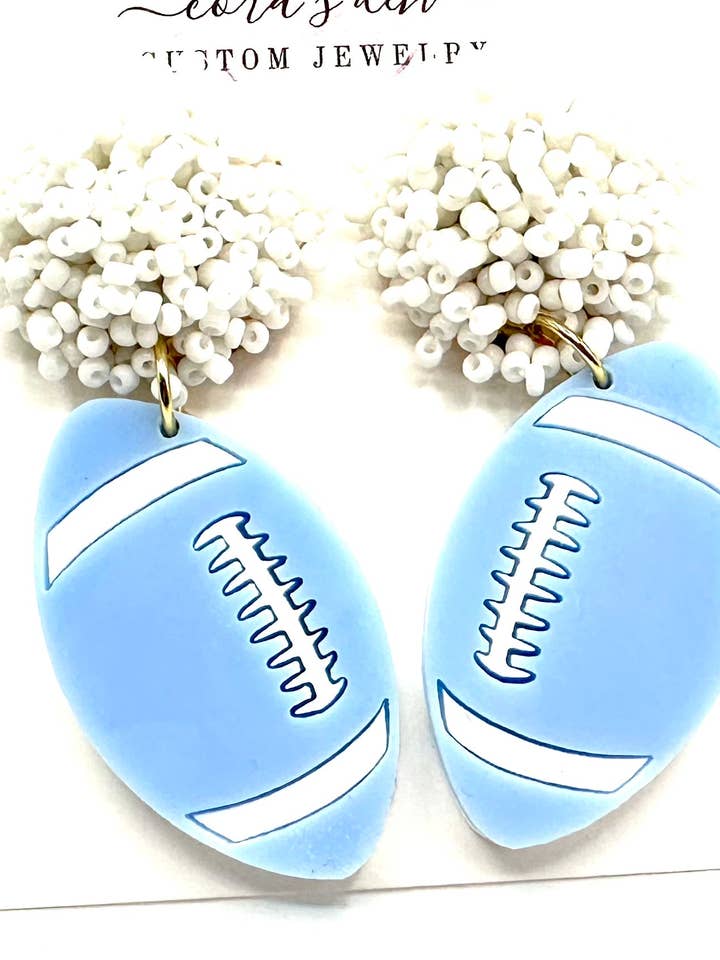 Football Earrings for wholesale by Cora's Den